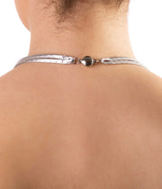 Black Fringe Detail Necklace