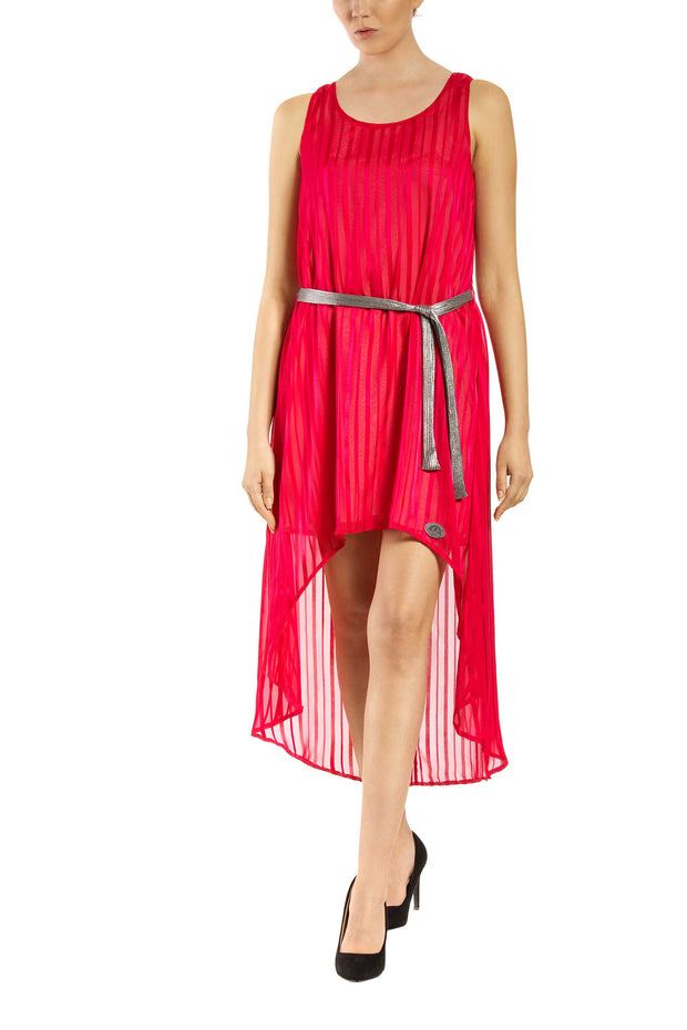 Cattleya Sleeveless High-Low Dress