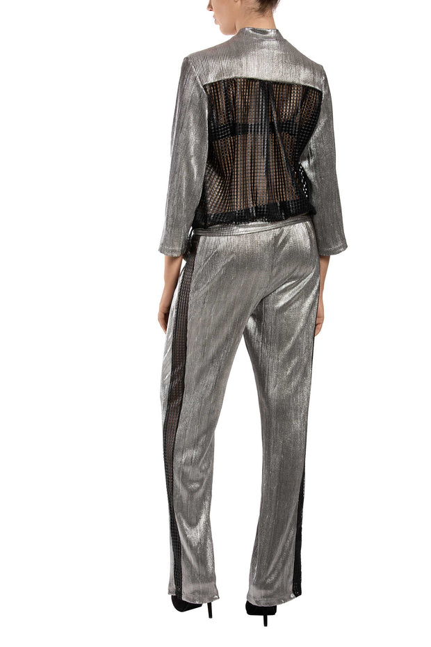 Silver Fab Long Sleeve Jumpsuit